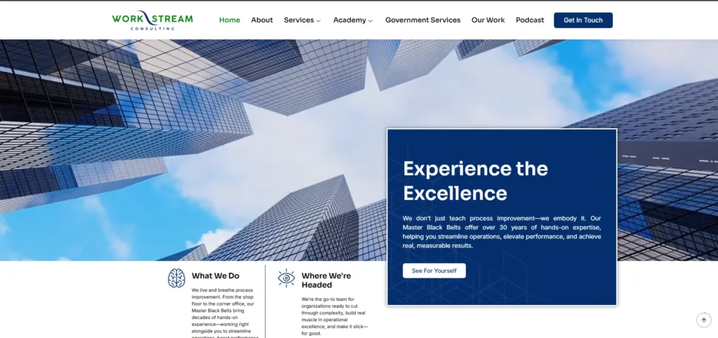 consulting firm website design
