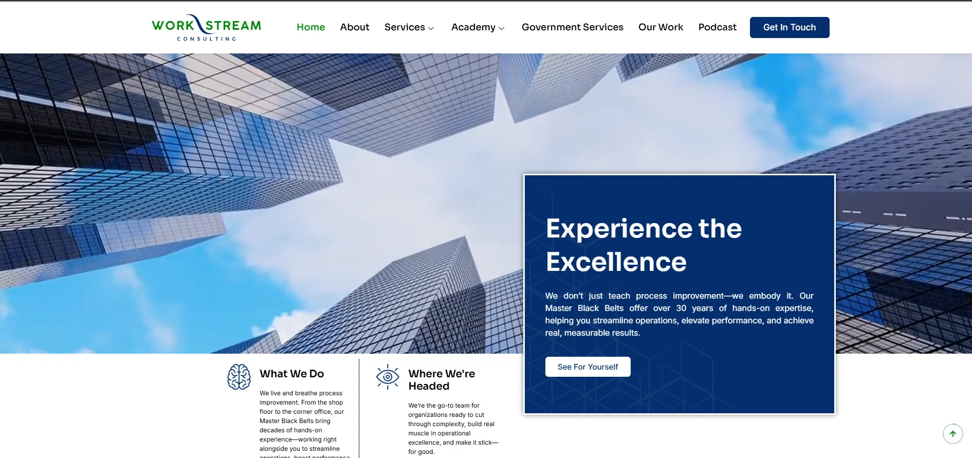 consulting firm website design