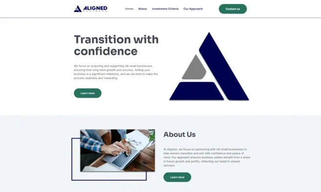 business acquisition website design