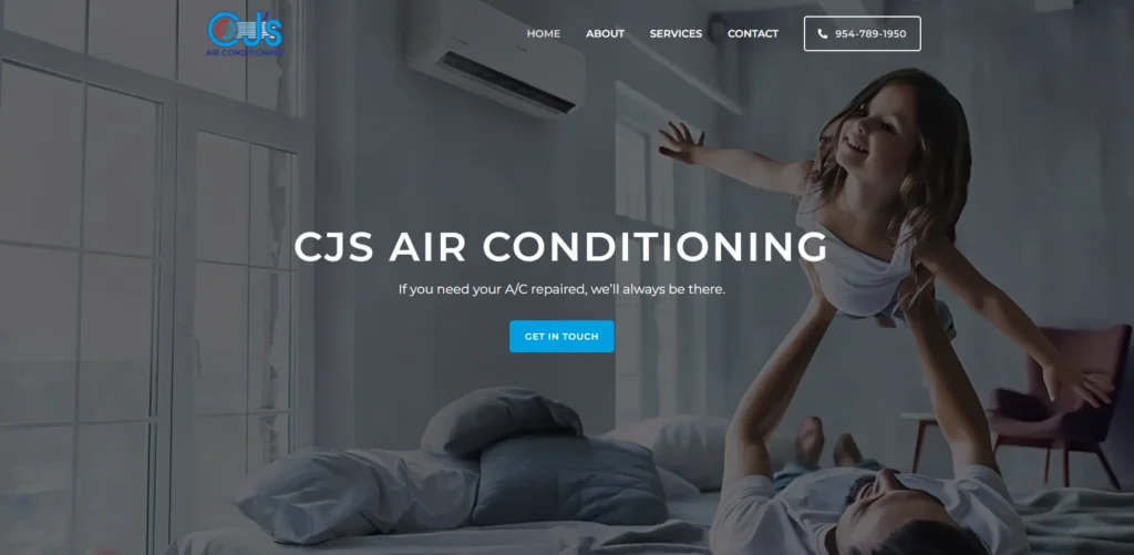 HVAC company website design